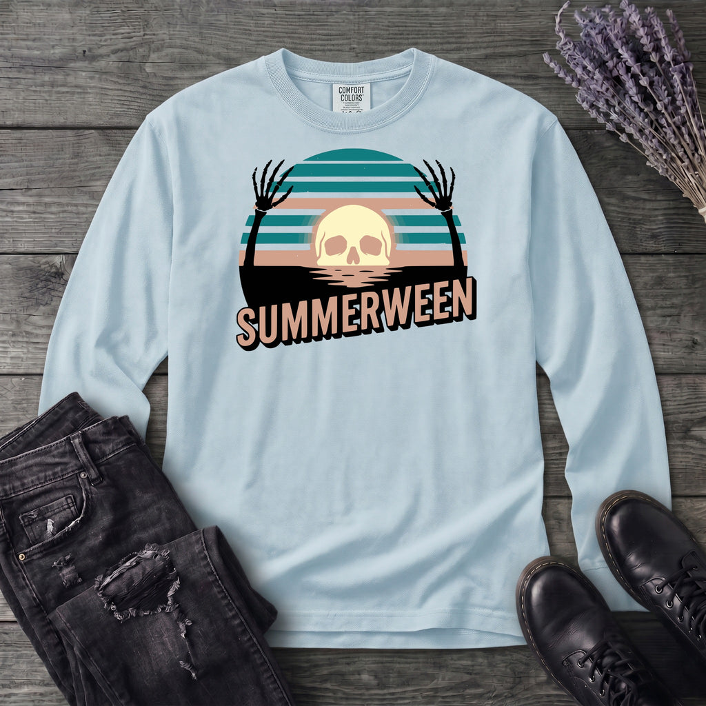 Summerween Skull Long Sleeve T-Shirt
