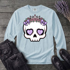 Cute Princess Skull Long Sleeve T-Shirt