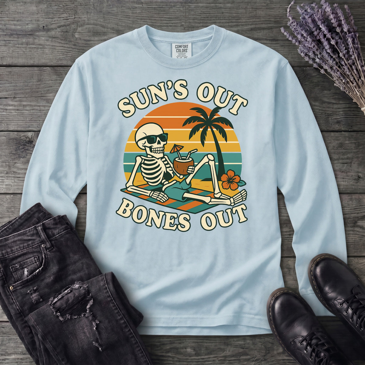 Suns Out Bones Out Long Sleeve T-Shirt