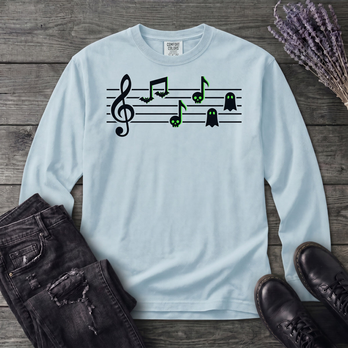 Spooky Music Long Sleeve T-Shirt