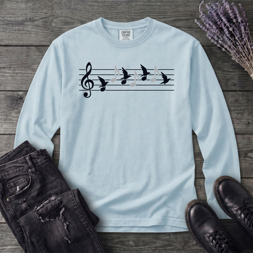 Music In Flight Long Sleeve T-Shirt