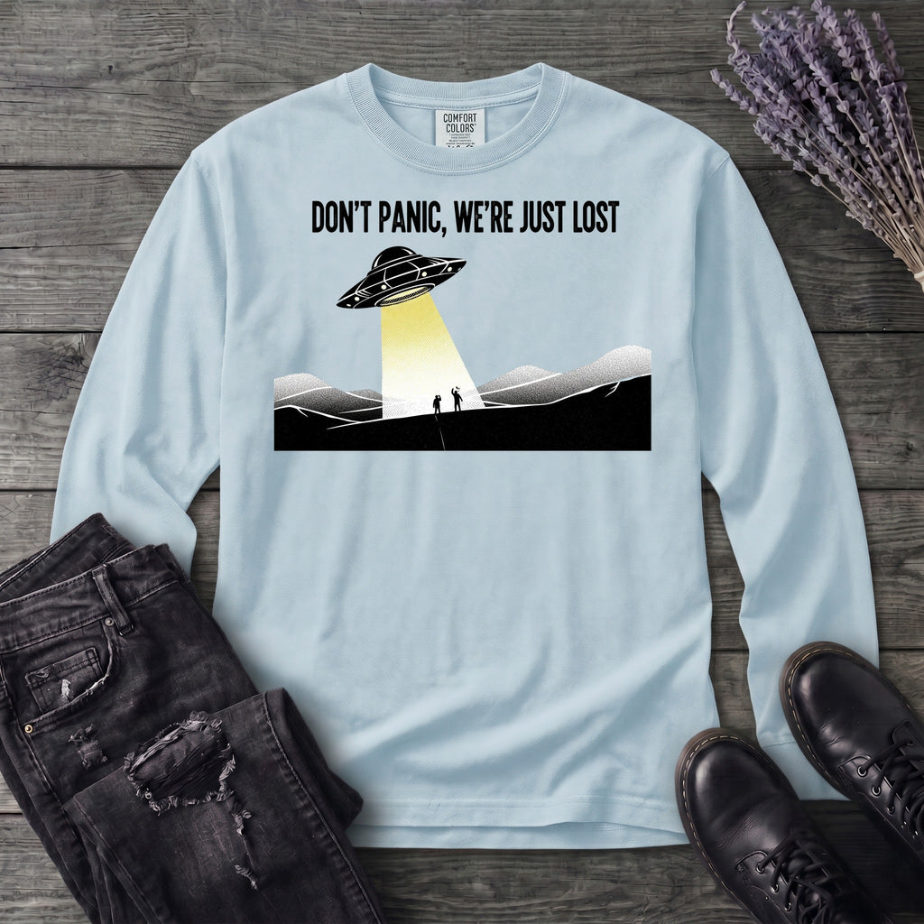 Dont Panic Were Lost Long Sleeve T-Shirt