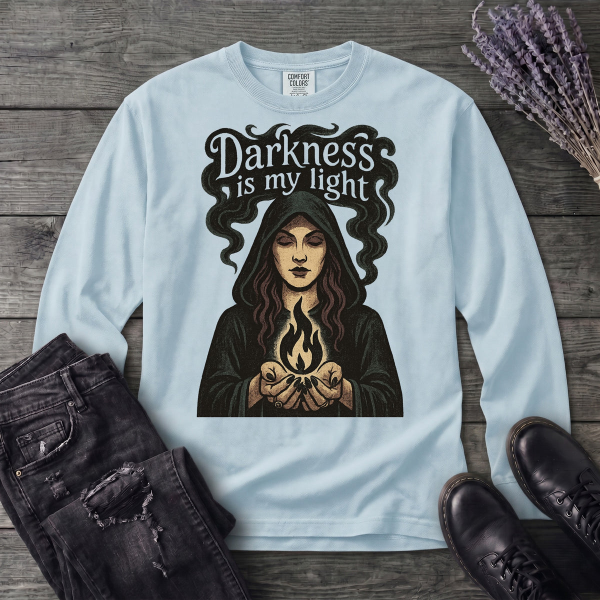 Darkness Is My Light Long Sleeve T-Shirt