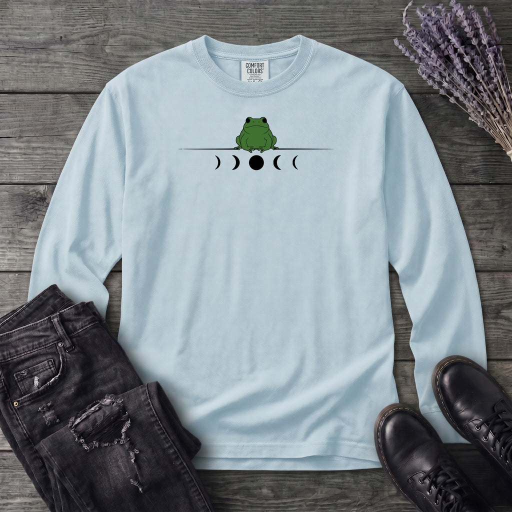 Frog Moon Phases Long Sleeve T-Shirt