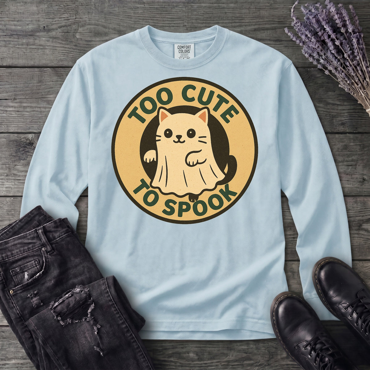 Too Cute To Spook Long Sleeve T-Shirt