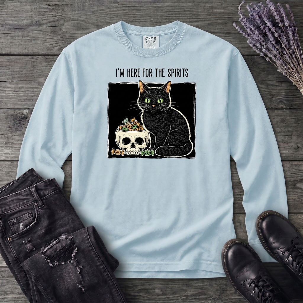 Here For The Spirits Long Sleeve T-Shirt