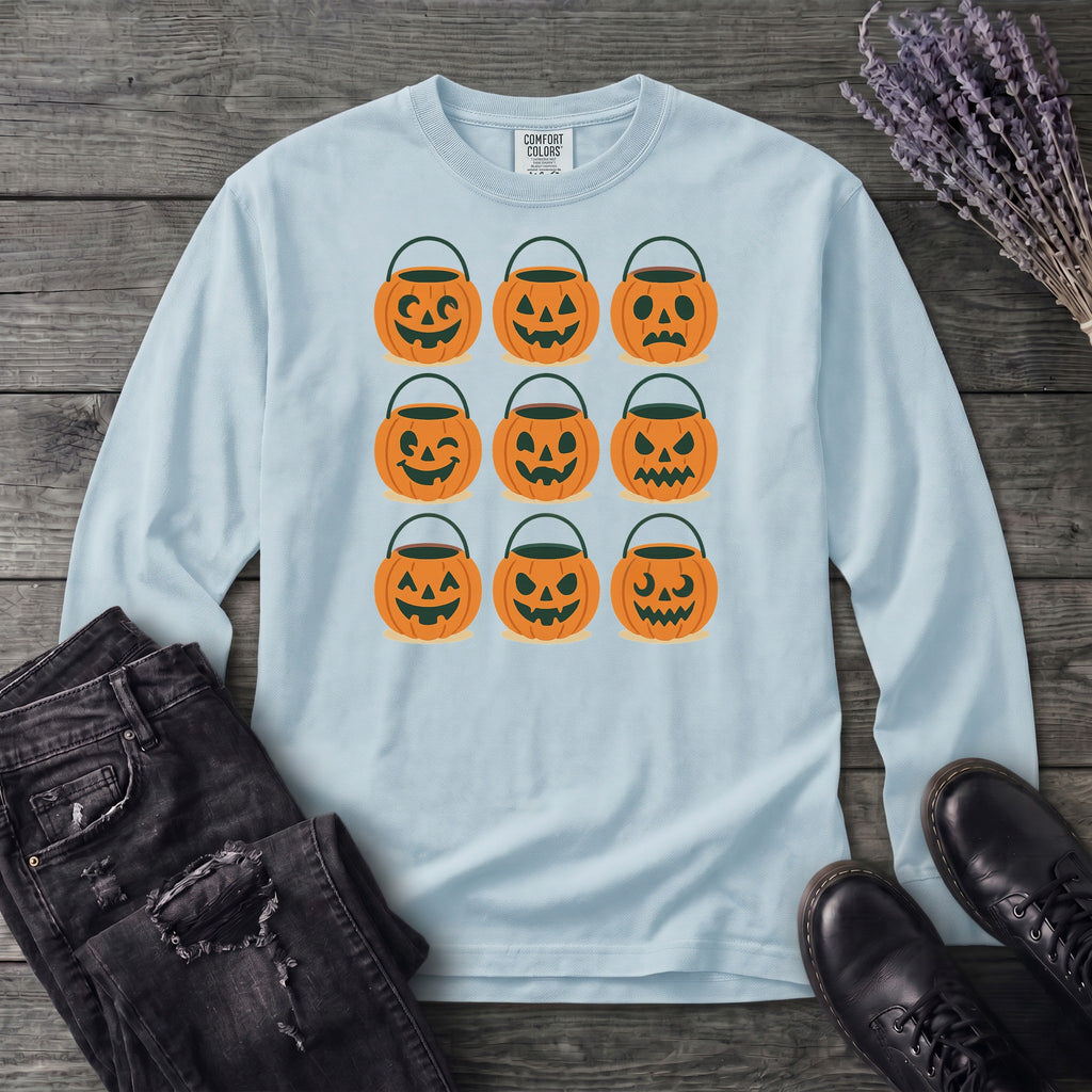 Bucket Grid Long Sleeve T-Shirt