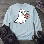 Ghost Heart Coffee Long Sleeve T-Shirt
