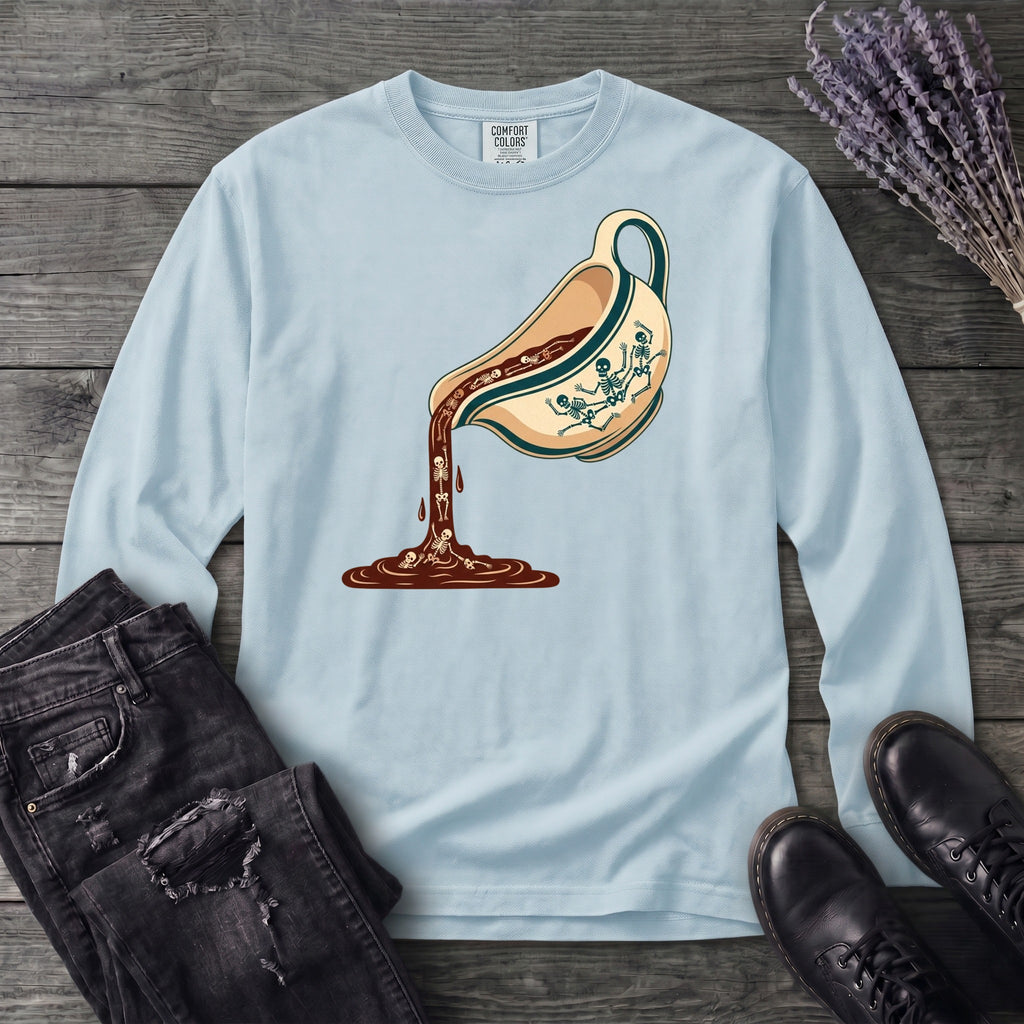 Skeleton Gravy Boat Long Sleeve T-Shirt