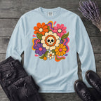 skull daisies Long Sleeve T-Shirt