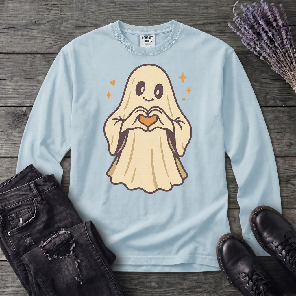 Ghost Heart Hands Long Sleeve T-Shirt
