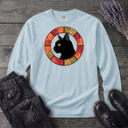 Black Cat Autumn Medallion Long Sleeve T-Shirt