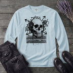 Grunge Skull Long Sleeve T-Shirt