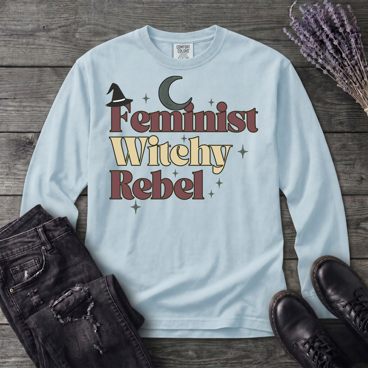 Feminist Witchy Rebel Long Sleeve T-Shirt