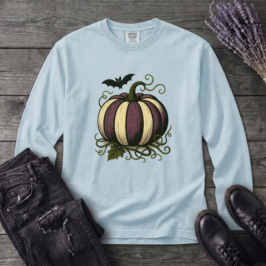 Striped Pumpkin Long Sleeve T-Shirt