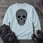 Filigree Skull Long Sleeve T-Shirt