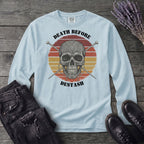 Death Before Destash Yarn Skull Long Sleeve T-Shirt