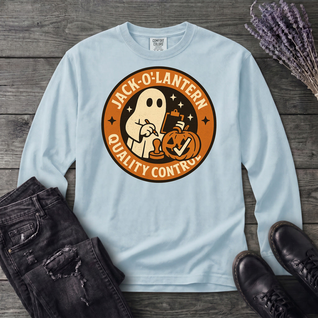 Jack O Lantern Quality Control Long Sleeve T-Shirt