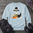 Pilgrim Skeleton Cornucopia Long Sleeve T-Shirt