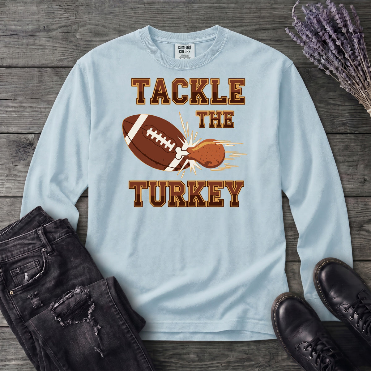 Tackle The Turkey Long Sleeve T-Shirt