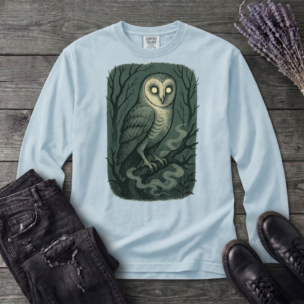 Woodland Spirits Owl Long Sleeve T-Shirt