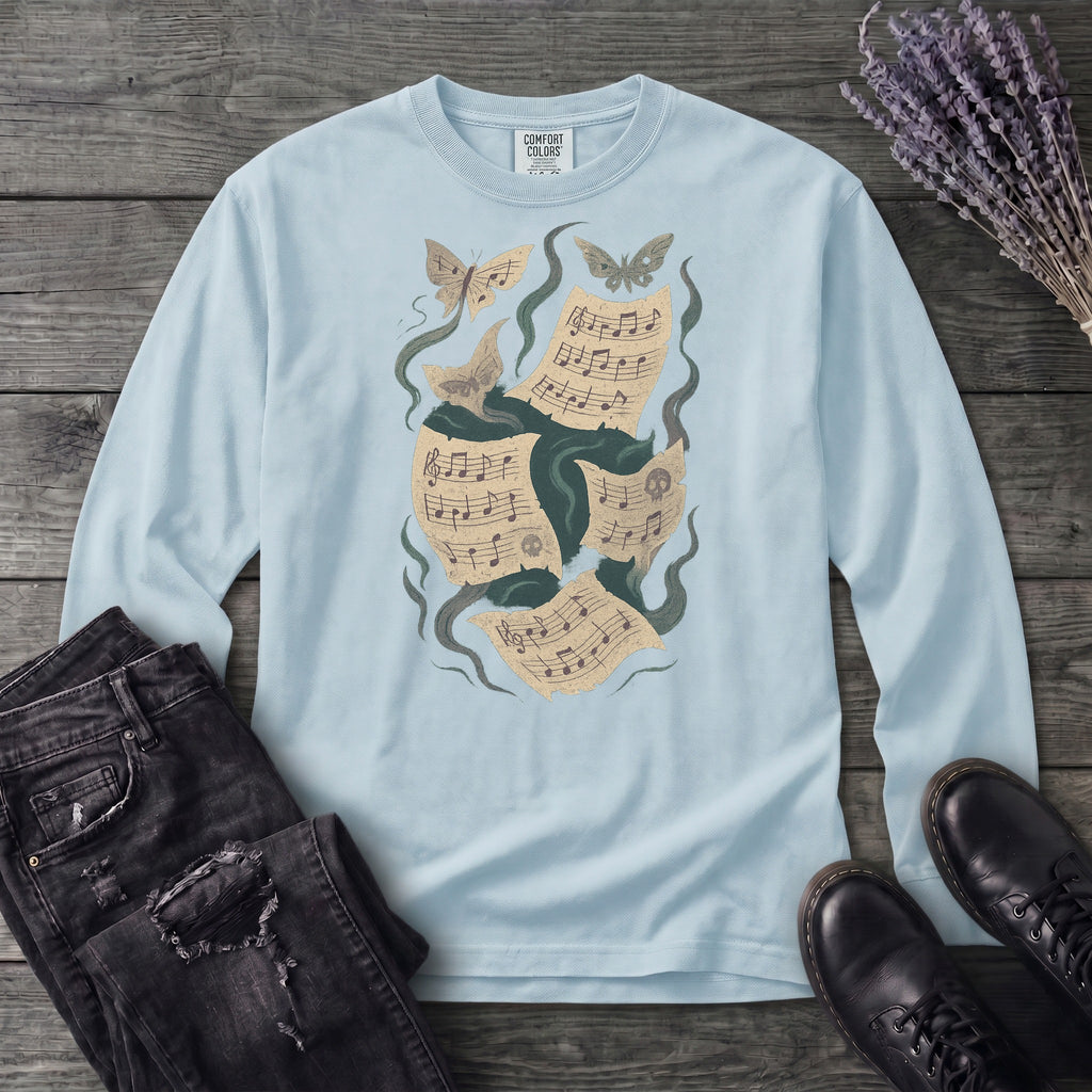 Spectral Sheet Music Long Sleeve T-Shirt