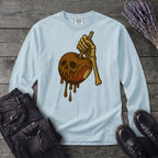 Caramel Apple Skull Long Sleeve T-Shirt
