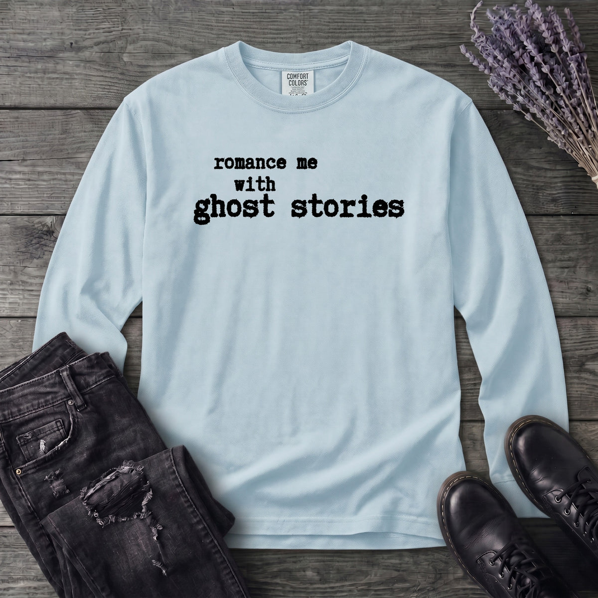 Romance Me With Ghost Stories Long Sleeve T-Shirt