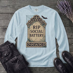 RIP Social Battery Long Sleeve T-Shirt