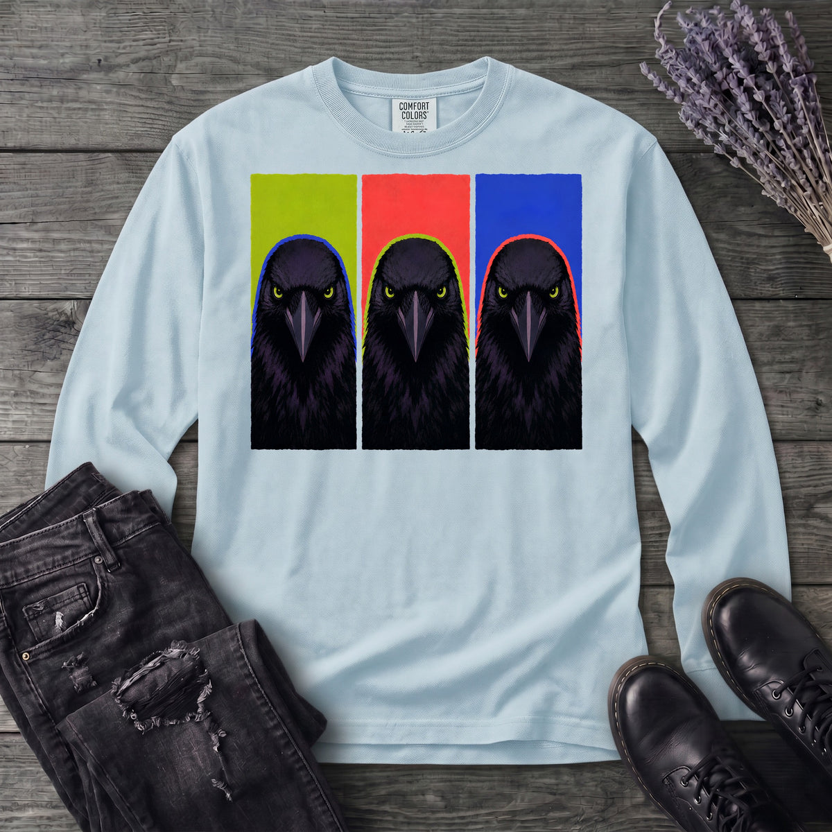 Crow Lineup Long Sleeve T-Shirt