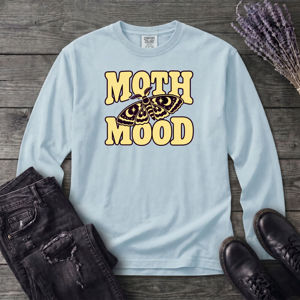 Moth Mood Long Sleeve T-Shirt
