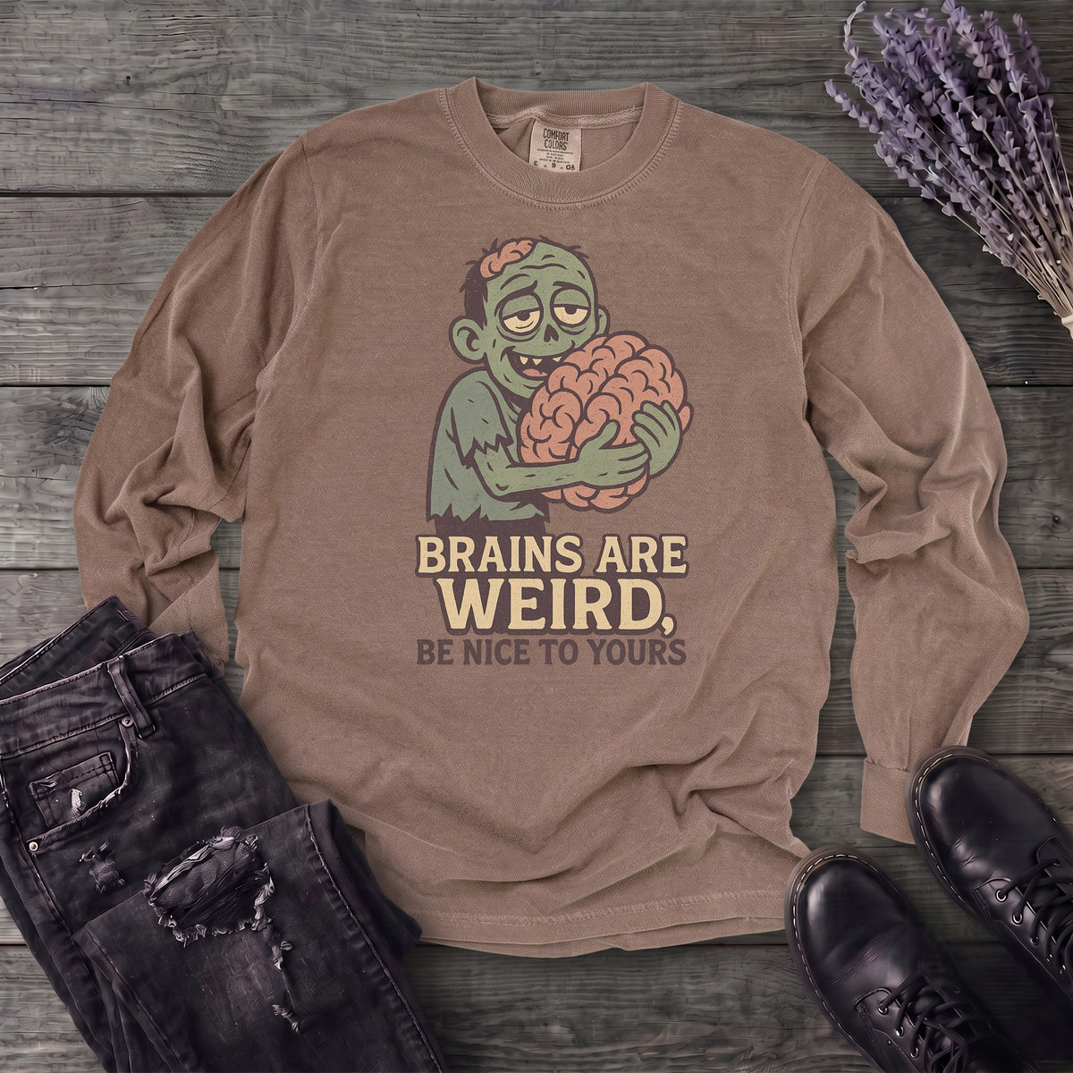 Brains Are Weird Long Sleeve T-Shirt