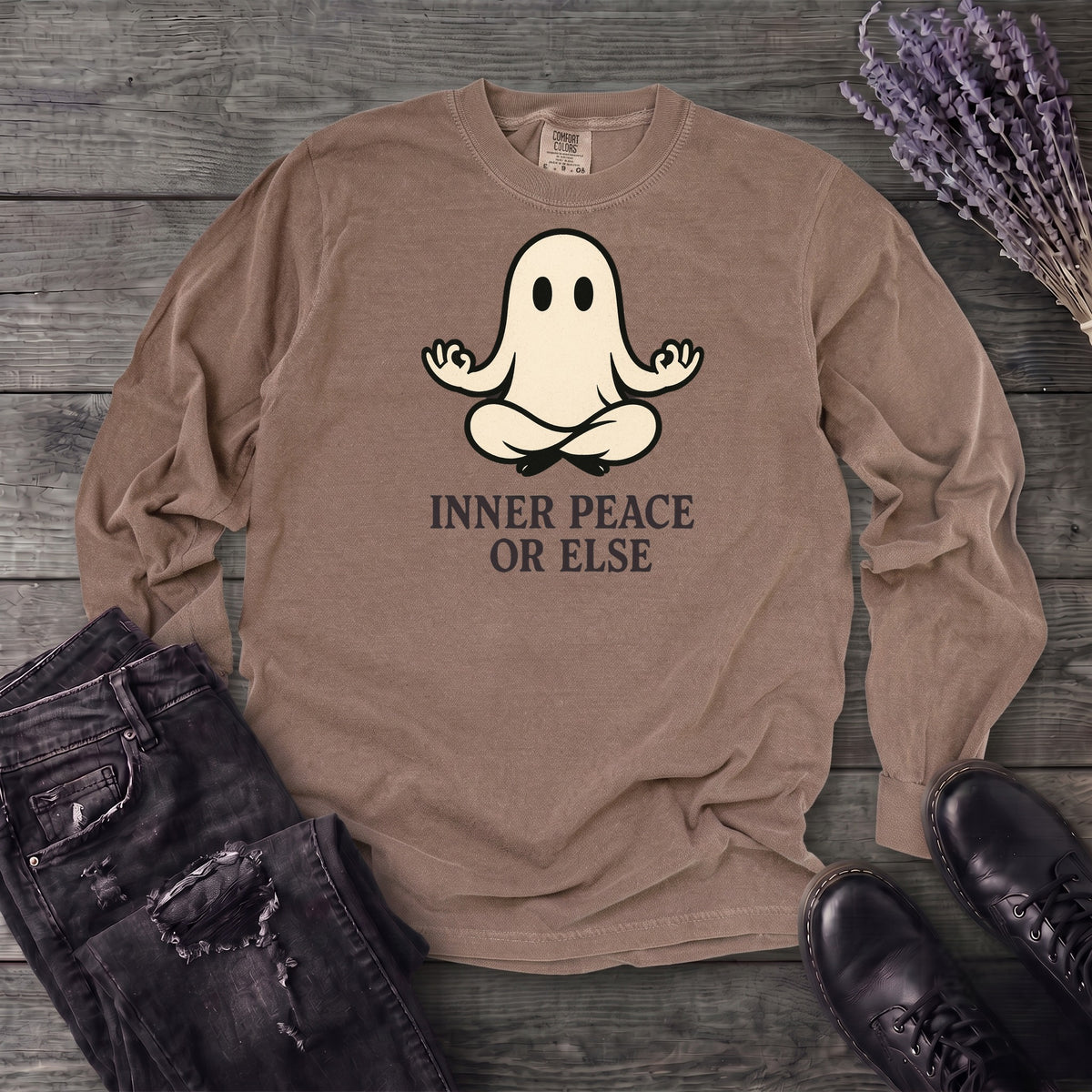 Inner Peace Or Else Long Sleeve T-Shirt