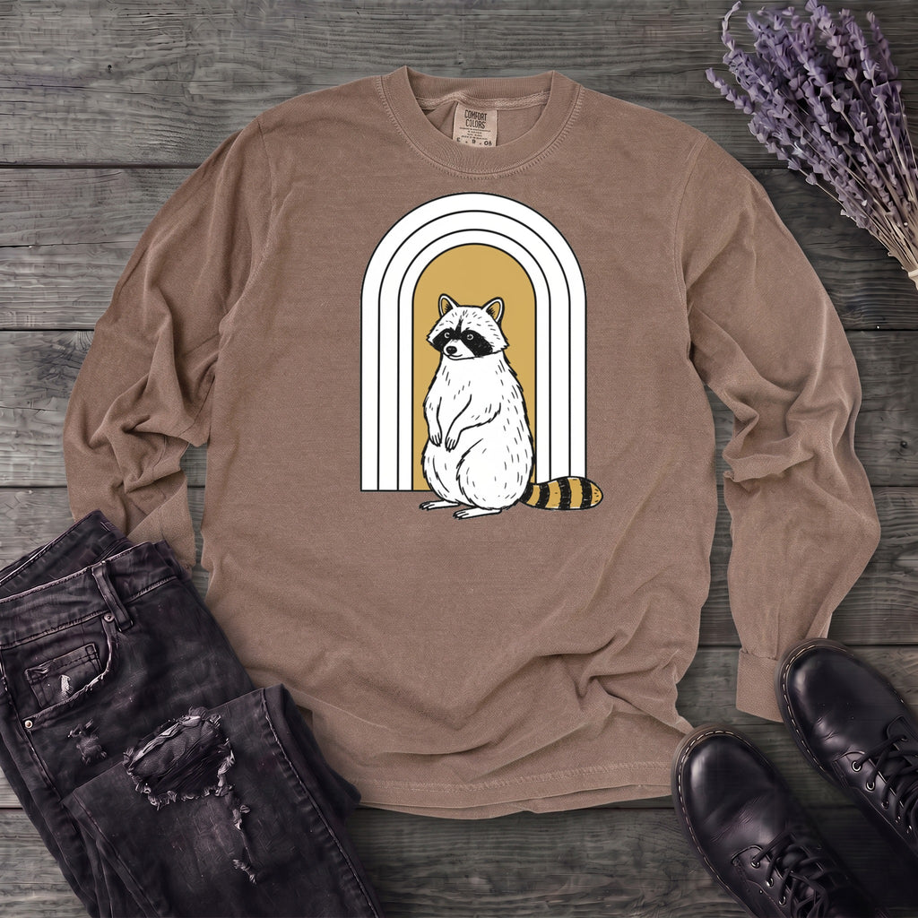 Raccoon Arch Long Sleeve T-Shirt