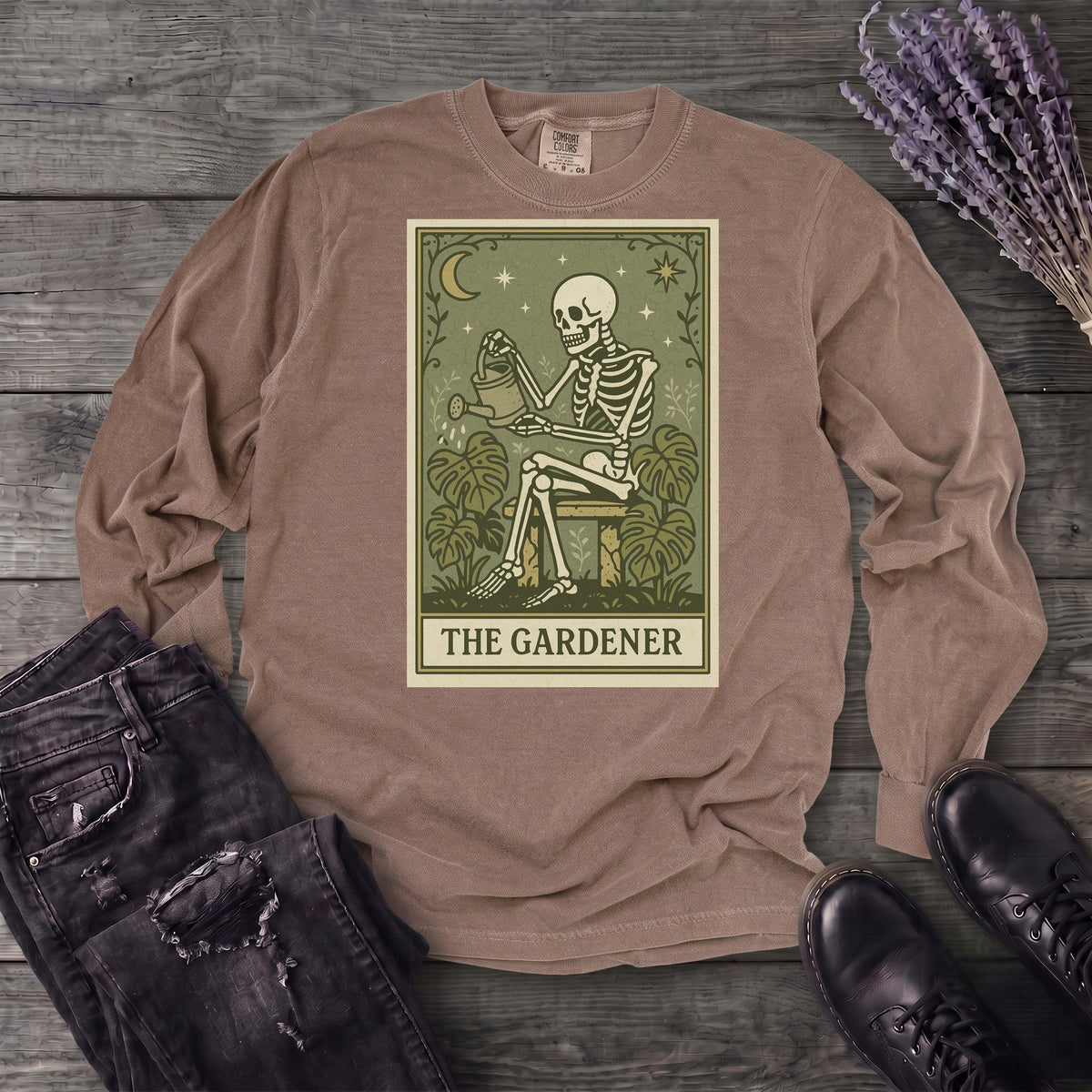 The Gardener Tarot Long Sleeve T-Shirt