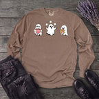 Hot Cocoa Ghosts Long Sleeve T-Shirt