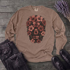 Hibiscus Skull Long Sleeve T-Shirt