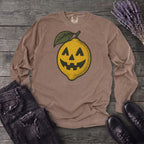 Jack O Lantern Lemon Long Sleeve T-Shirt