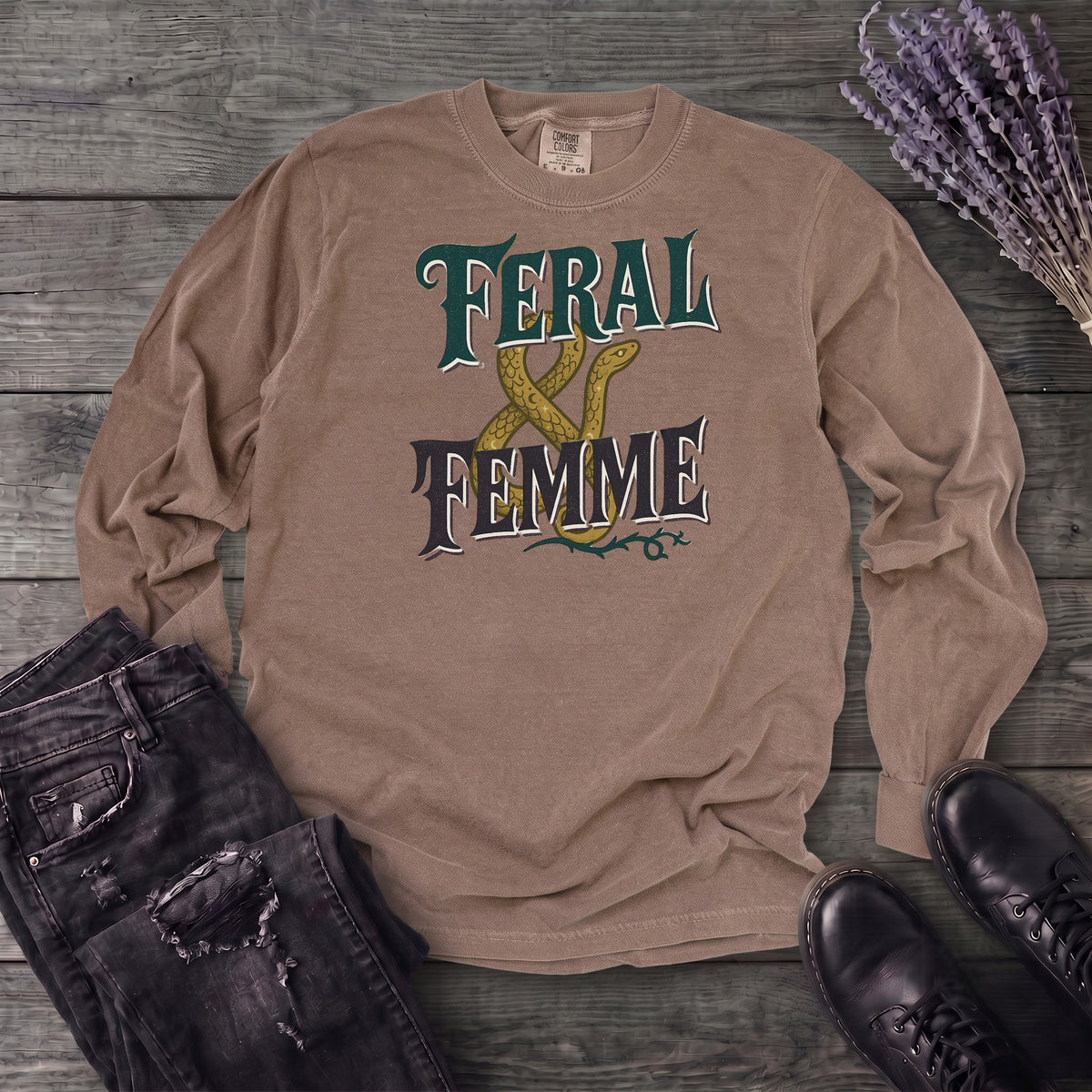 Feral And Femme Long Sleeve T-Shirt