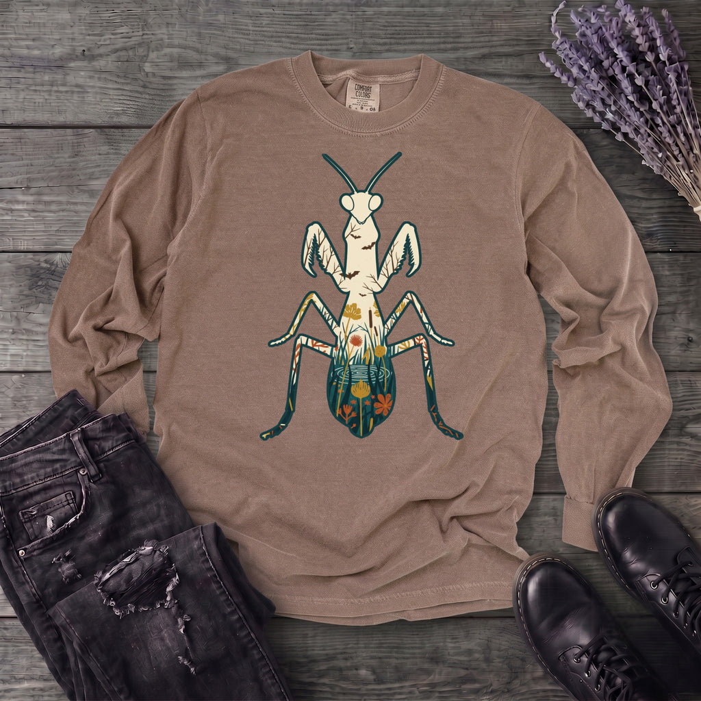 Mantis Silhouette Long Sleeve T-Shirt