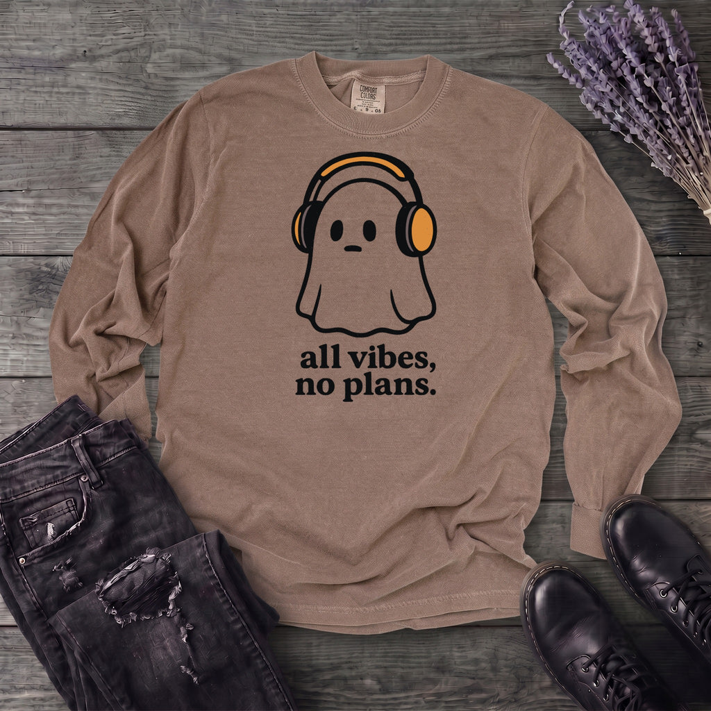 all vibes no plans Long Sleeve T-Shirt
