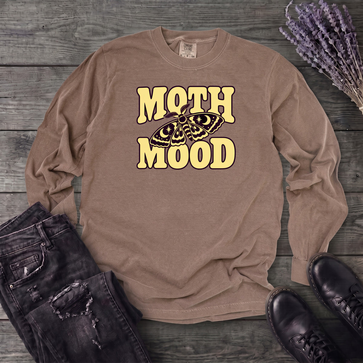 Moth Mood Long Sleeve T-Shirt