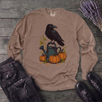 Raven Pumpkin Patch Long Sleeve T-Shirt