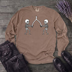 Skeleton Wishbone Pull Long Sleeve T-Shirt