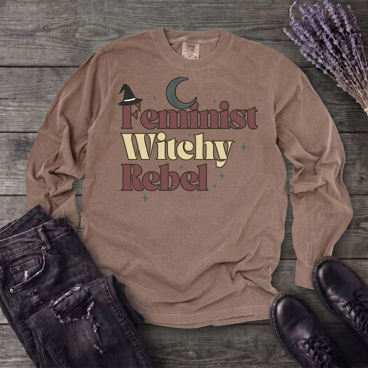 Feminist Witchy Rebel Long Sleeve T-Shirt