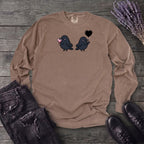 Cute Crow Couple Long Sleeve T-Shirt