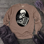Skeleton Dachshund Hug Long Sleeve T-Shirt