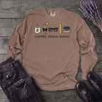 Coffee Teach Magic Long Sleeve T-Shirt