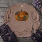 Patchwork Pumpkin Long Sleeve T-Shirt
