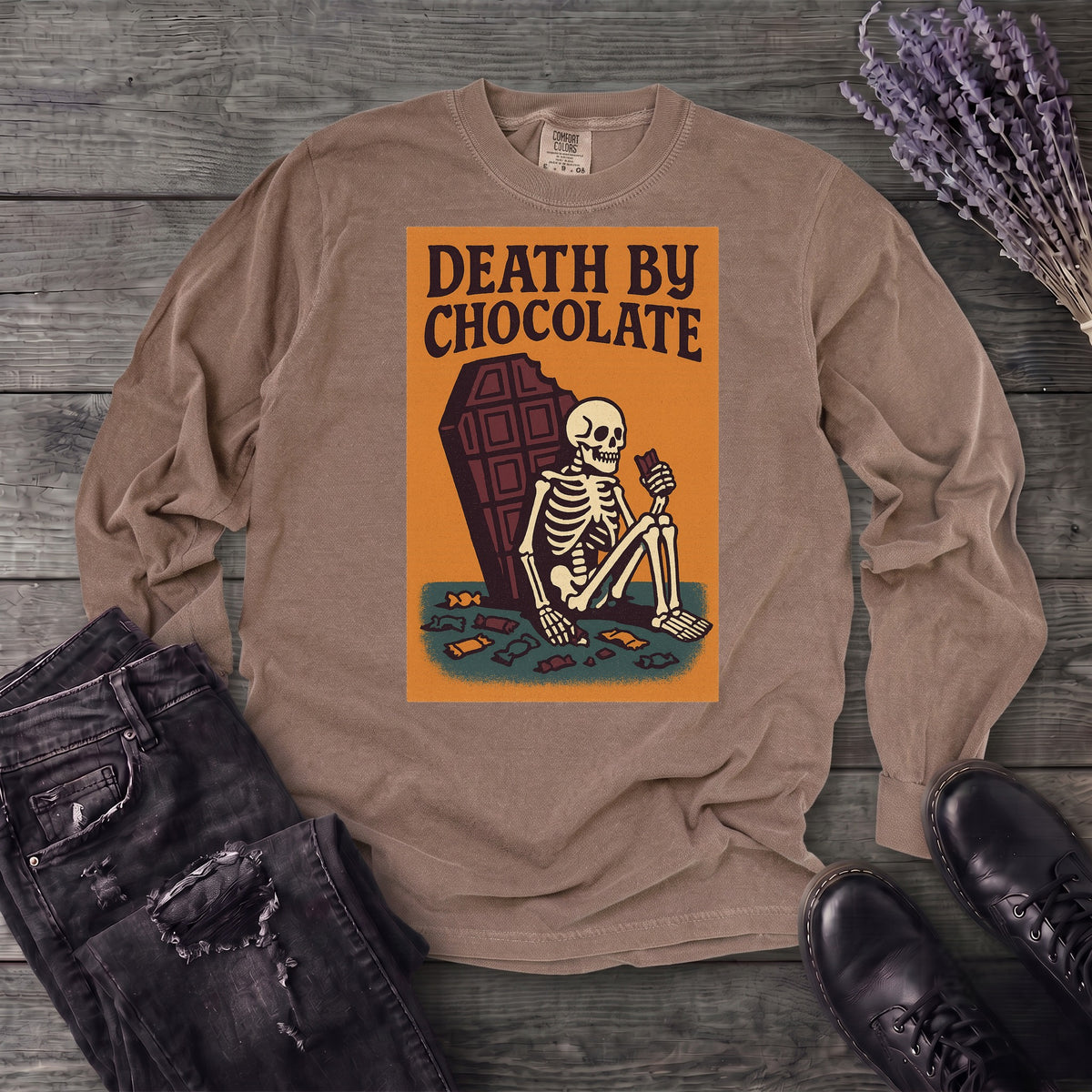 Death By Chocolate Long Sleeve T-Shirt